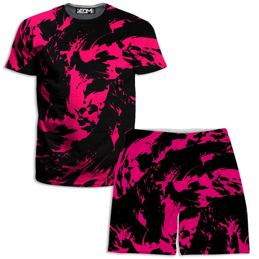 Pink Swirl T-Shirt and Shorts Combo, Big Tex Funkadelic, | iEDM