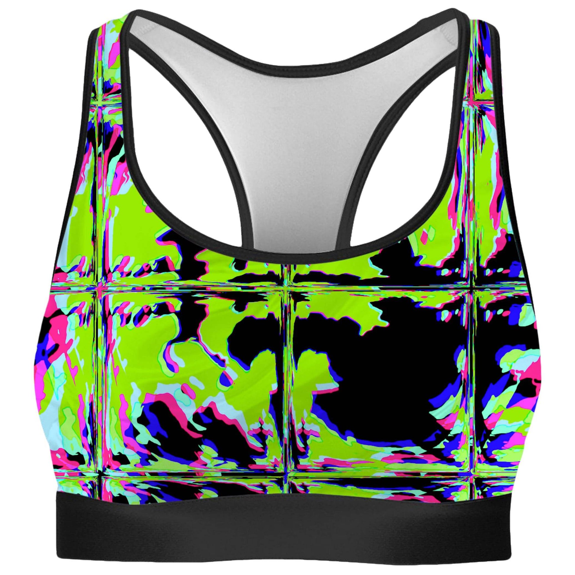Blacklight Rave Glitch Rave Bra | iEDM