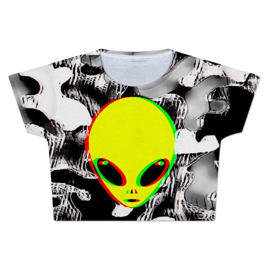 Trippy Alien Crop Tee, Big Tex Funkadelic, | iEDM