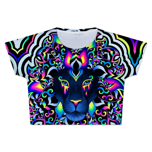 Electric Lion Crop Tee, BrizBazaar, | iEDM