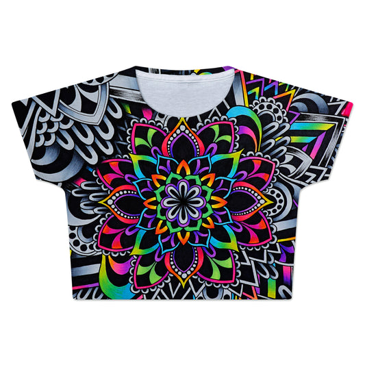 Mandala Vibez Crop Tee, BrizBazaar, | iEDM