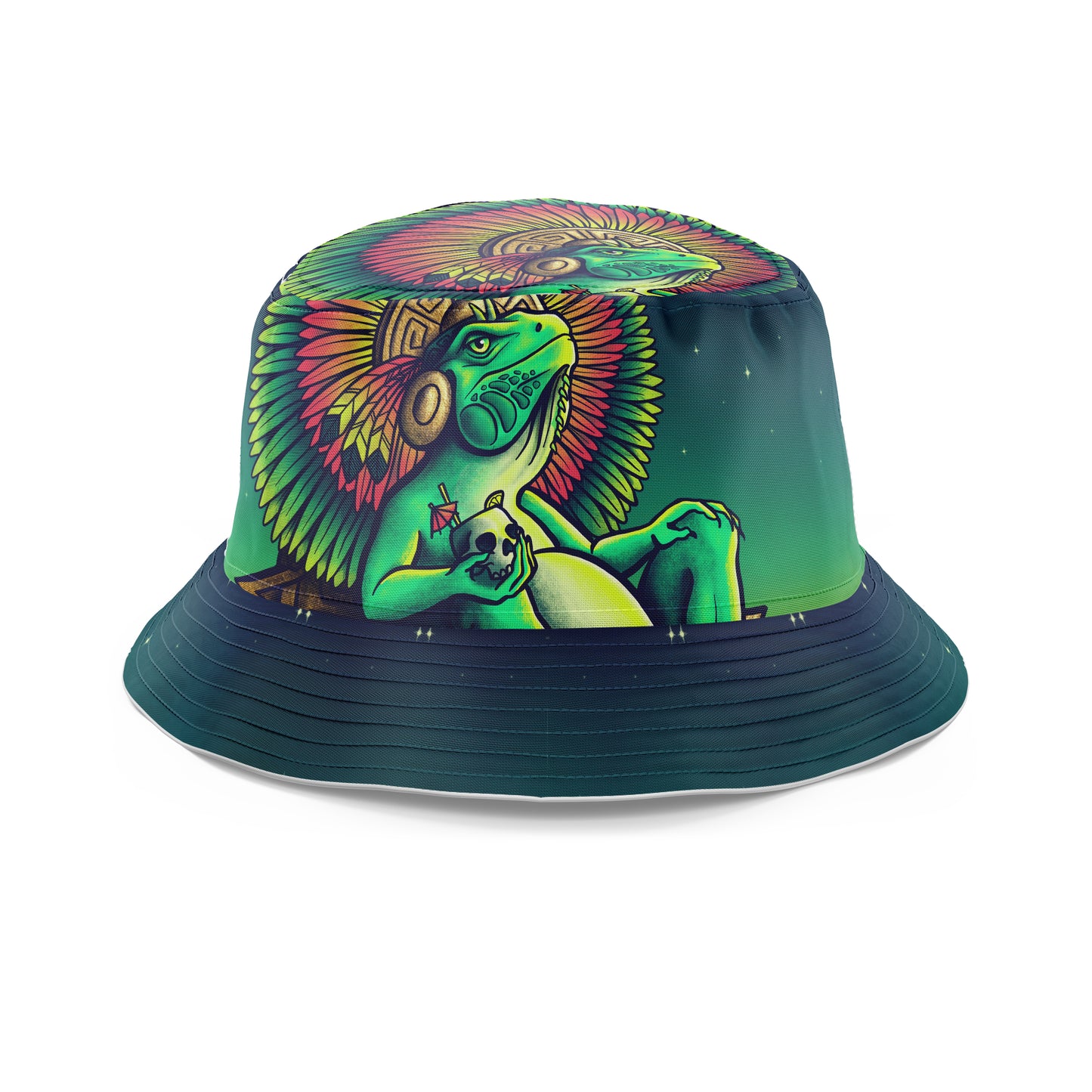 Iguana King Bucket Hat, Designosaur, | iEDM