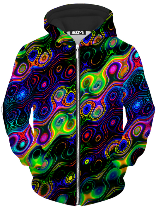 Glow with the Flow Unisex Zip-Up Hoodie, Noctum X Truth, | iEDM