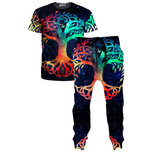Tree Of Life T-Shirt and Joggers Combo, MCAshe Spiritual Art, | iEDM