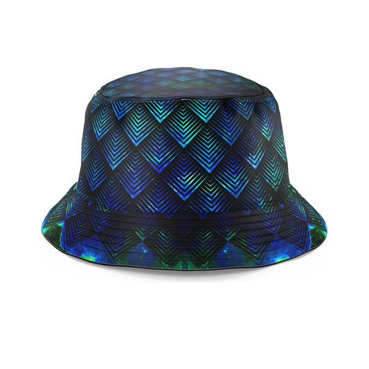 Galactic Dragon Scale Teal Bucket Hat, Noctum X Truth, | iEDM