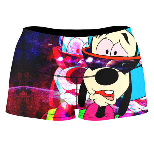 Space Goof High-Waisted Women's Shorts, Noctum X Truth, | iEDM
