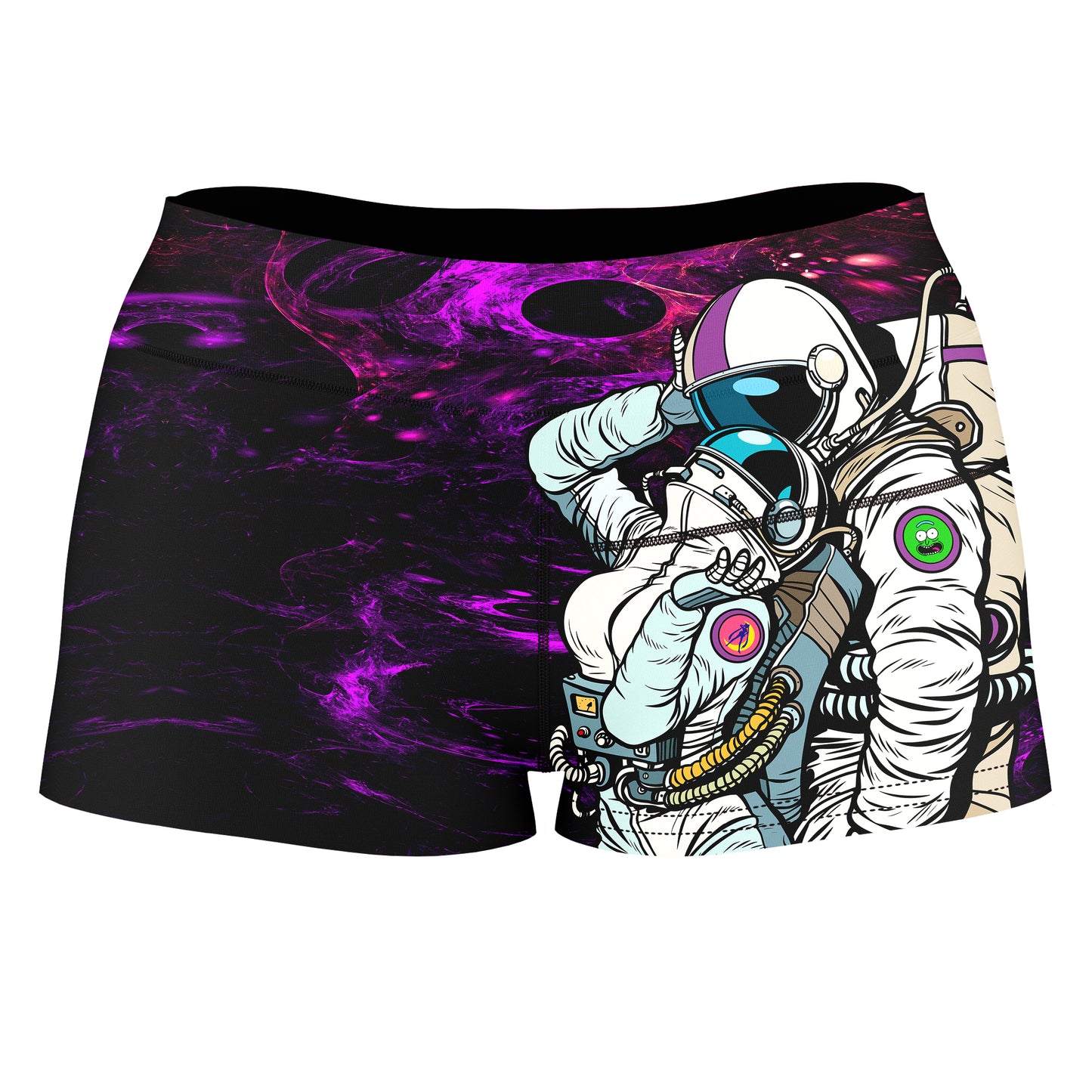 We Landed High-Waisted Women's Shorts, Noctum X Truth, | iEDM