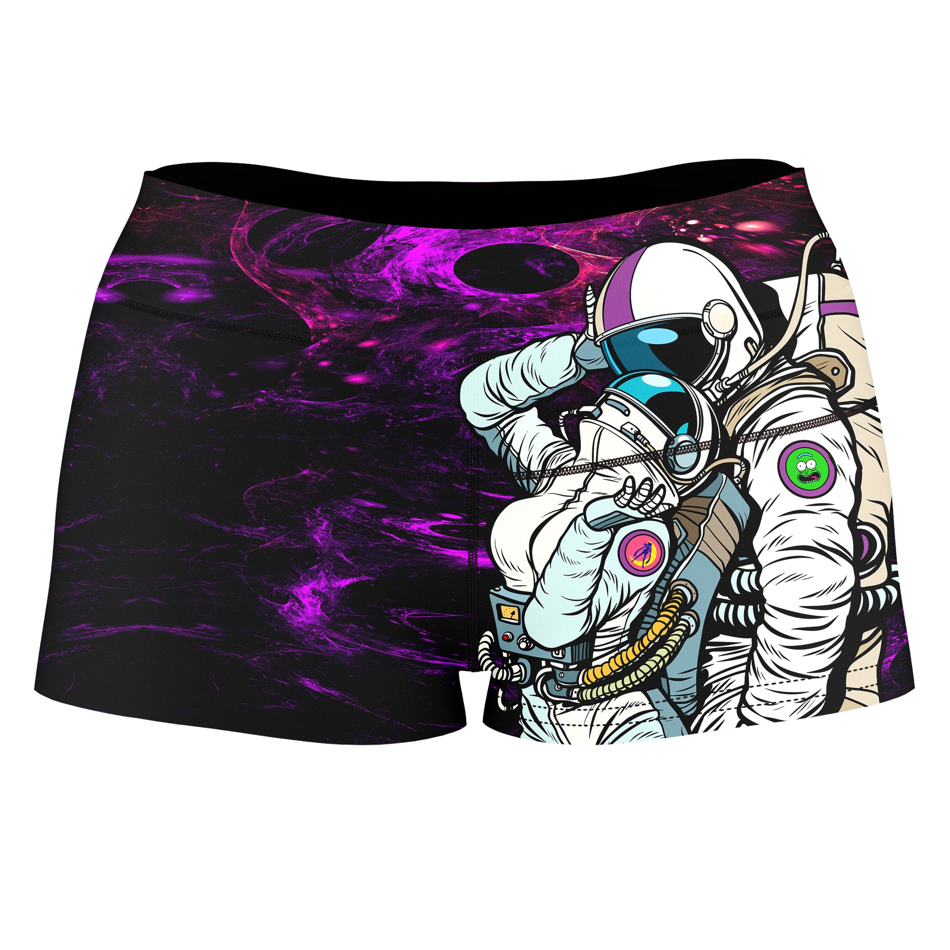 We Landed High-Waisted Women's Shorts, Noctum X Truth, | iEDM