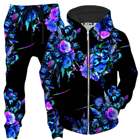 Midnight Garden Zip-Up Hoodie and Joggers Combo, Noctum X Truth, | iEDM