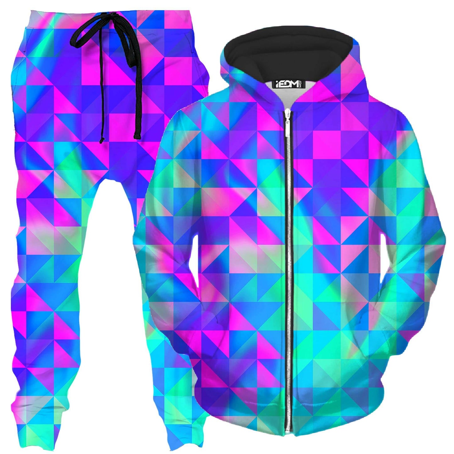 Raspberry Iced Tea Zip-Up Hoodie and Joggers Combo, Noctum X Truth, | iEDM
