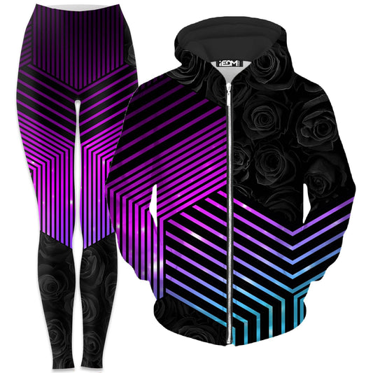 Connected Hex Zip-Up Hoodie and Leggings Combo, Noctum X Truth, | iEDM