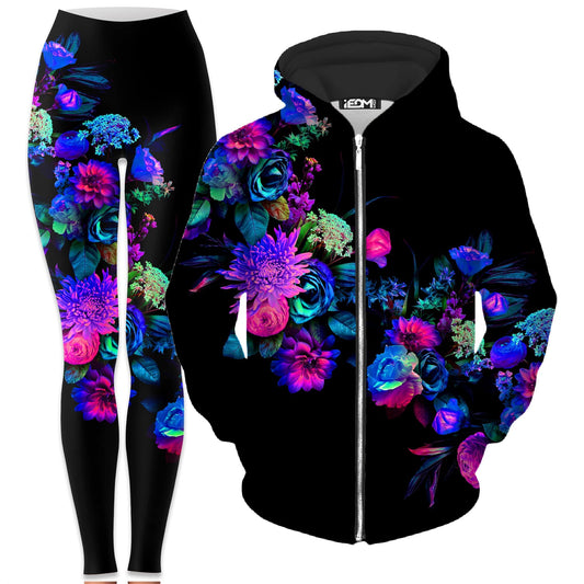 Darkest Bloom Zip-Up Hoodie and Leggings Combo, Noctum X Truth, | iEDM