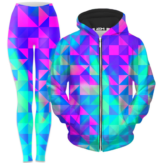 Raspberry Iced Tea Zip-Up Hoodie and Leggings Combo, Noctum X Truth, | iEDM