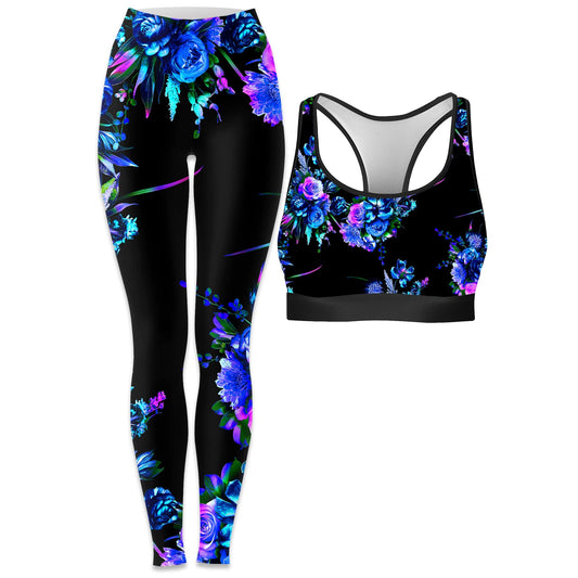 Midnight Garden Rave Bra and Leggings Combo, Noctum X Truth, | iEDM