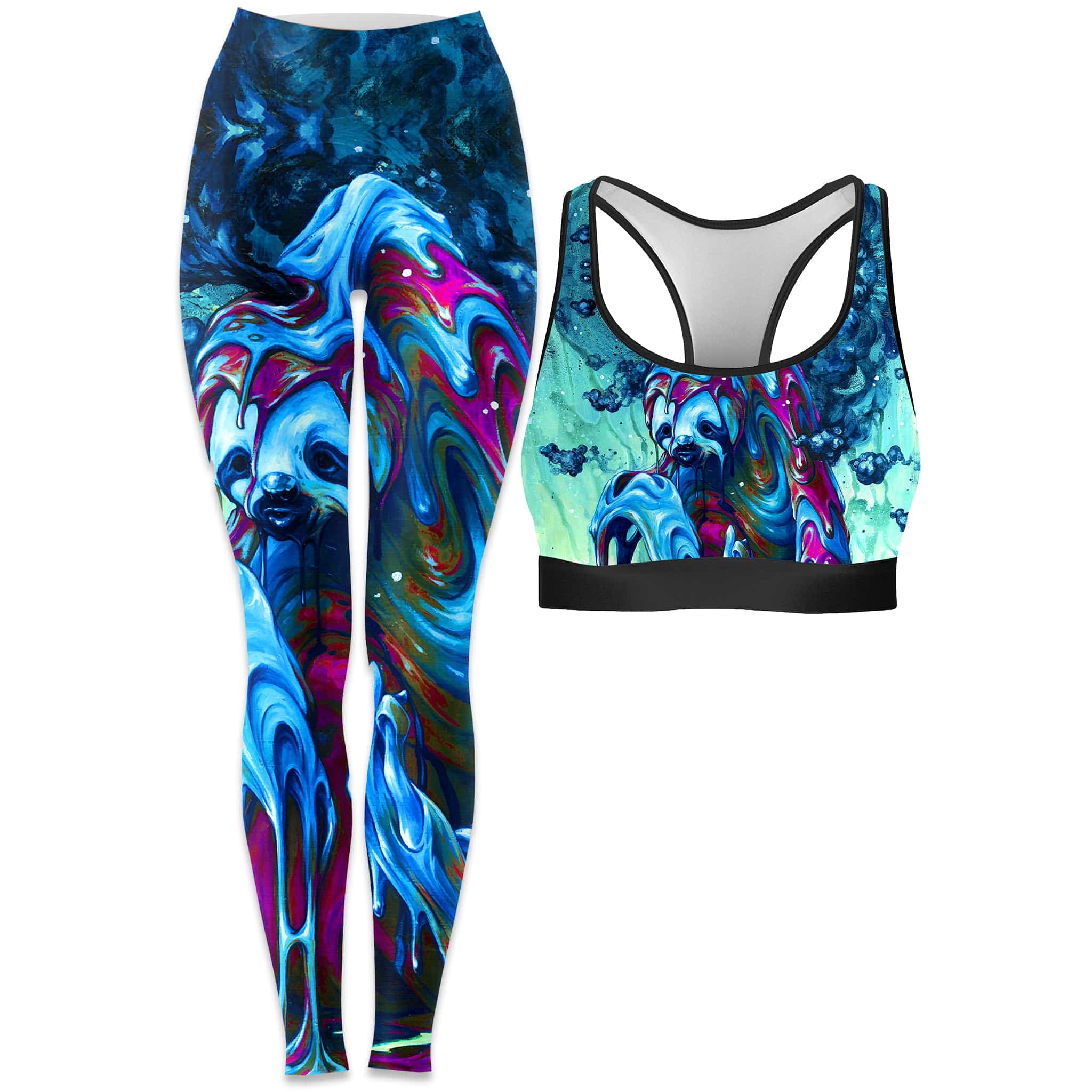 Toxic Sloth Rave Bra and Leggings Combo | iEDM