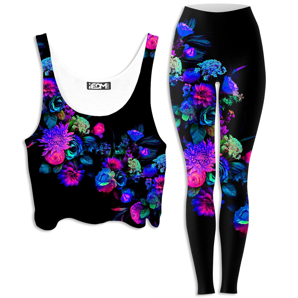 Darkest Bloom Crop Top and Leggings Combo, Noctum X Truth, | iEDM
