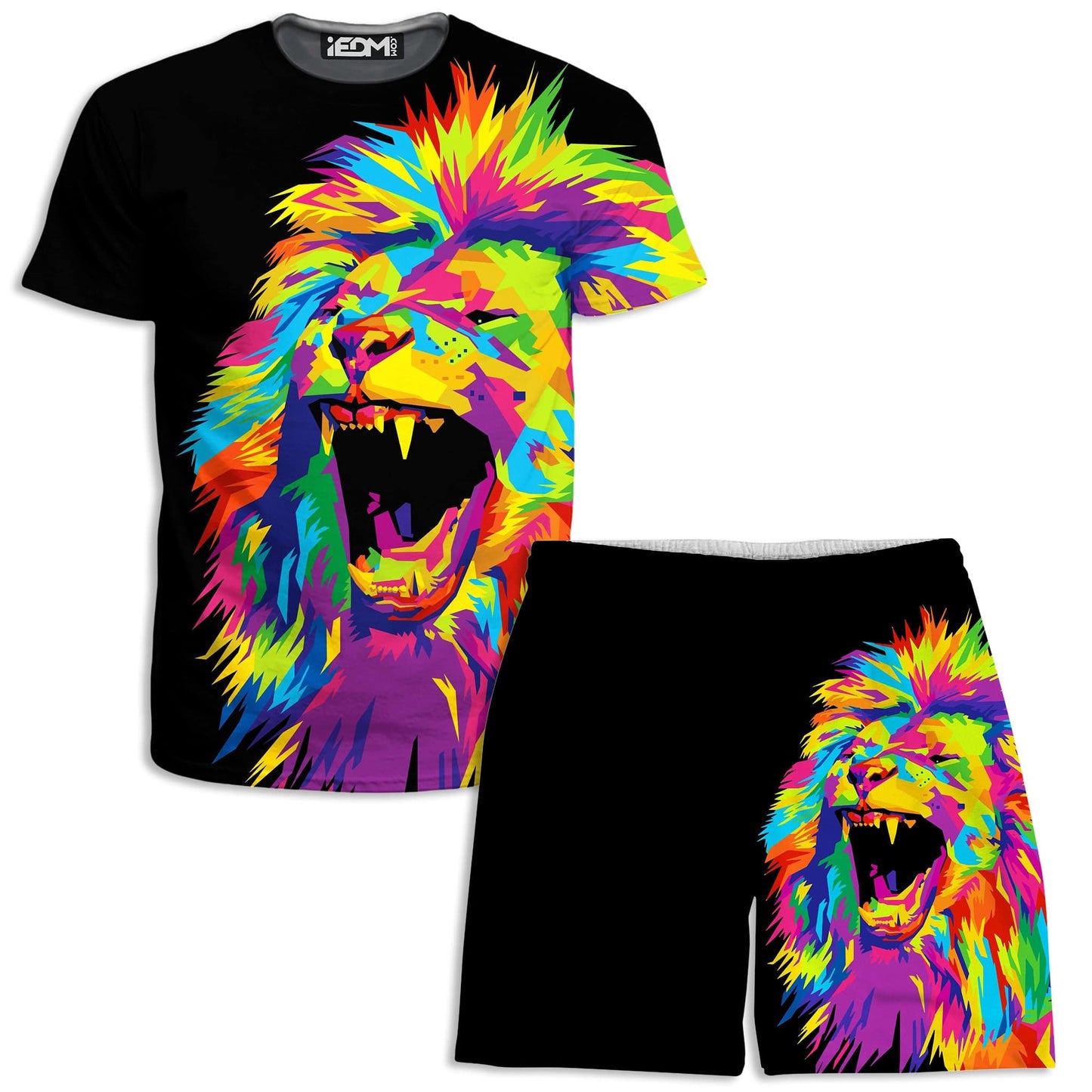 Psychedelic Lion T-Shirt and Shorts Combo, Noctum X Truth, | iEDM