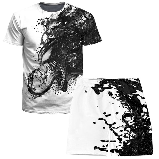 Venom BW T-Shirt and Shorts Combo, On Cue Apparel, | iEDM