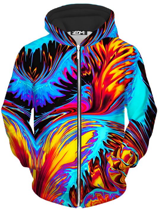 Phoenix Feather Unisex Zip-Up Hoodie, Noctum X Truth, | iEDM