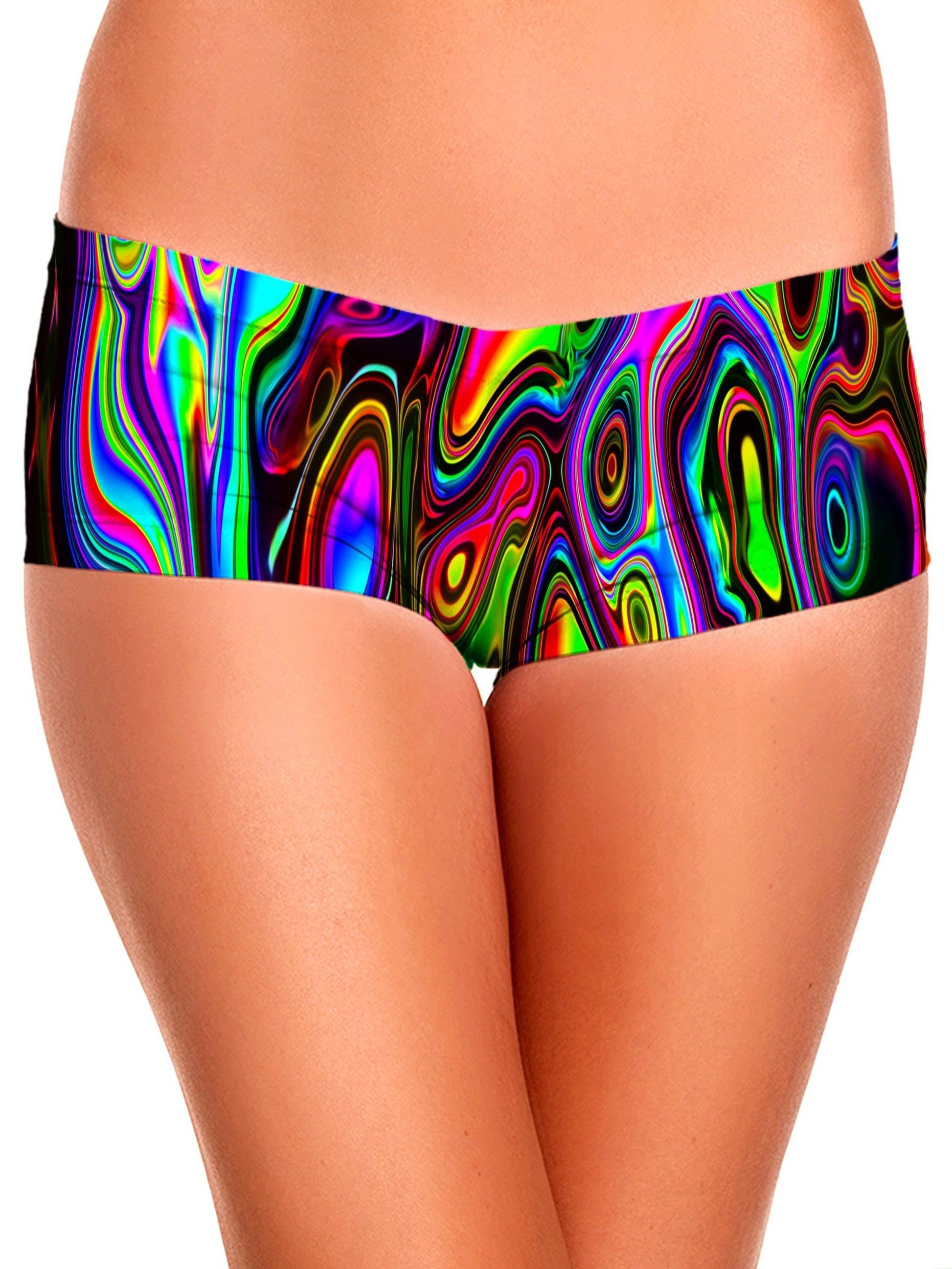 Acid Drop Booty Shorts, Psychedelic Pourhouse, | iEDM