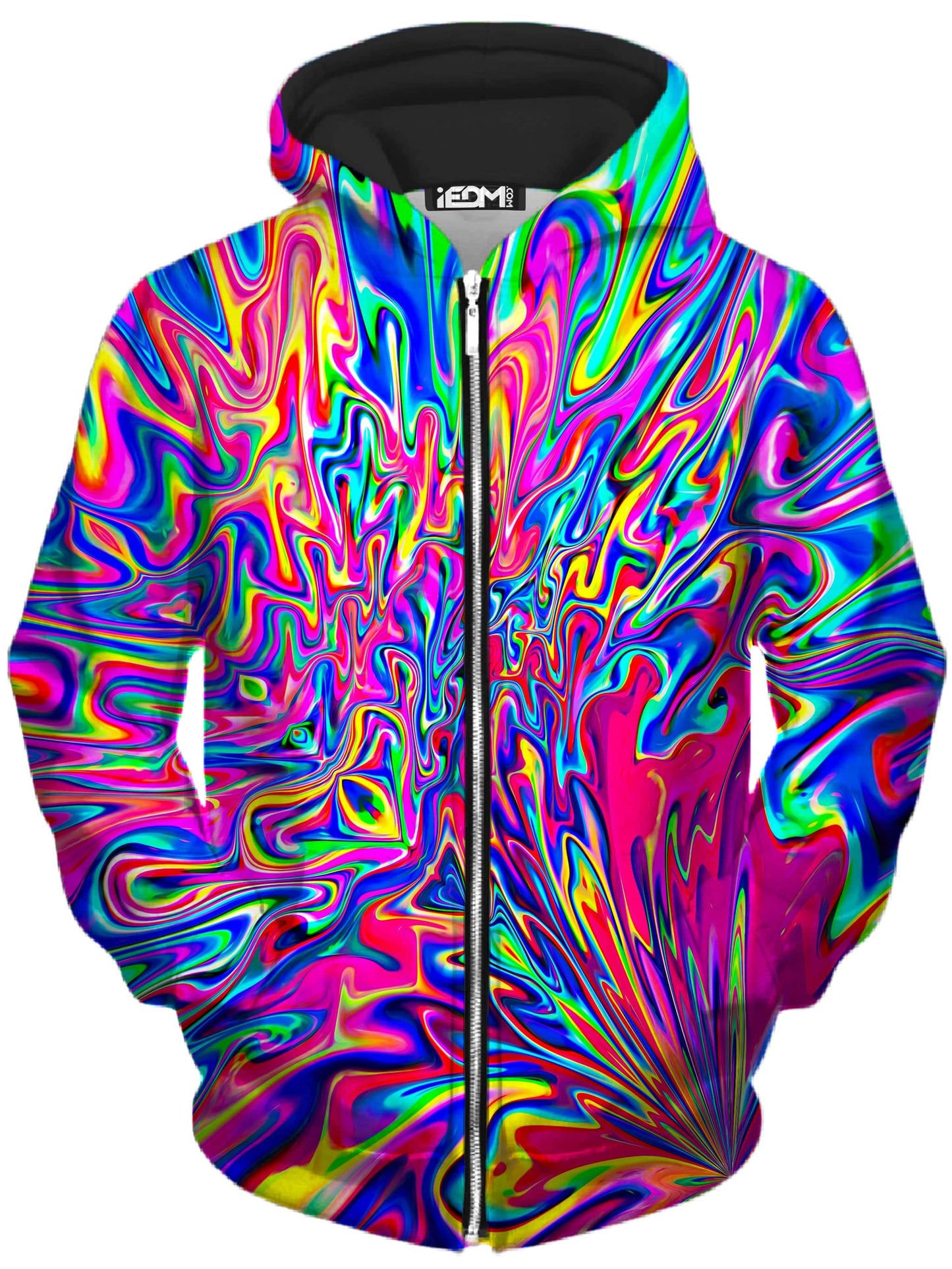 Sonic Blooming Zip-Up Hoodie and Leggings Combo, Psychedelic Pourhouse, | iEDM