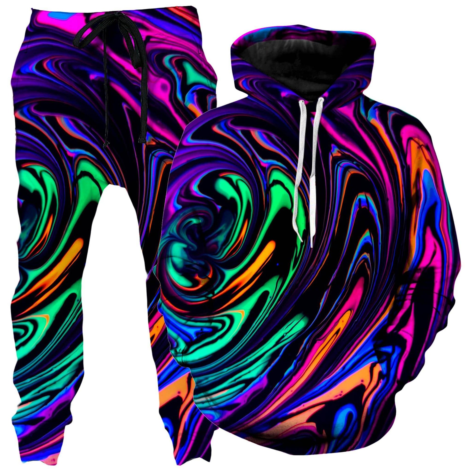 Cosmic Dream Hoodie and Joggers Combo, Psychedelic Pourhouse, | iEDM