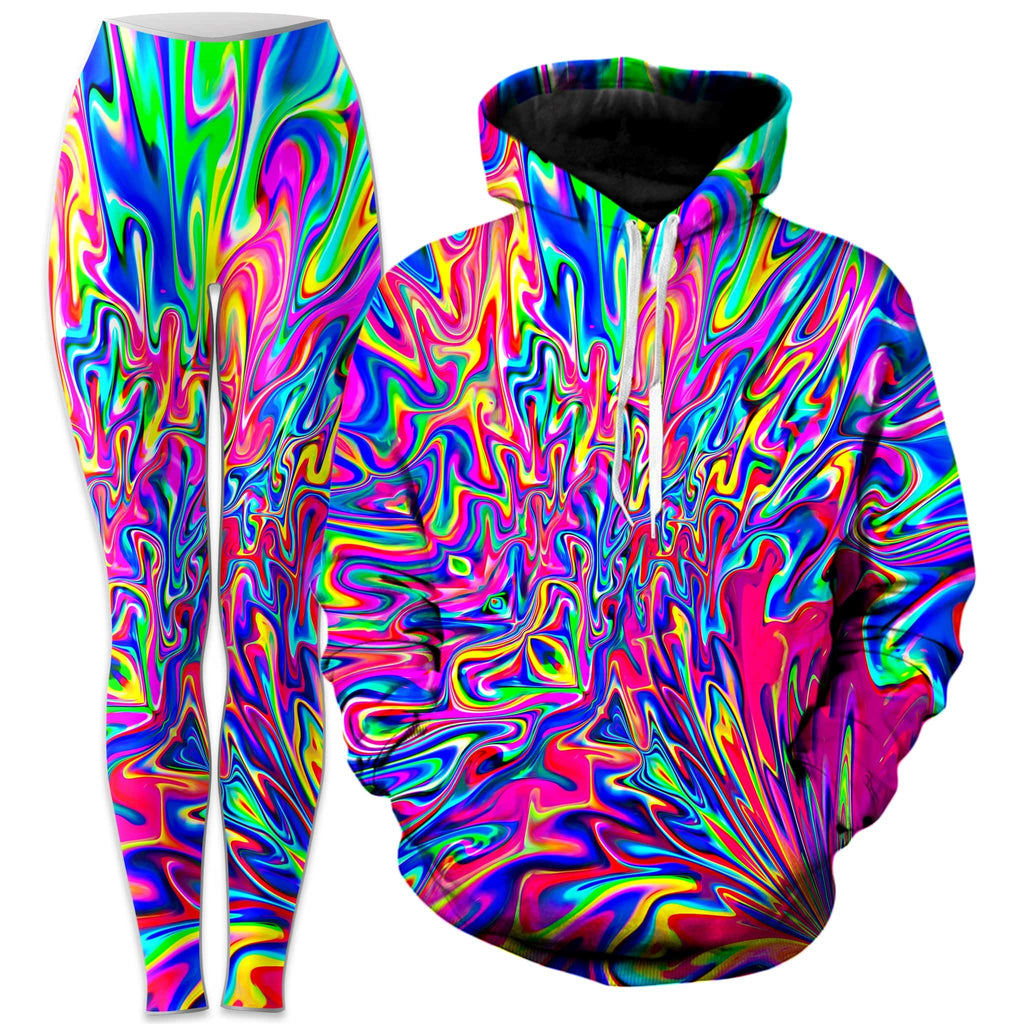 Sonic Blooming Hoodie and Leggings Combo, Psychedelic Pourhouse, | iEDM