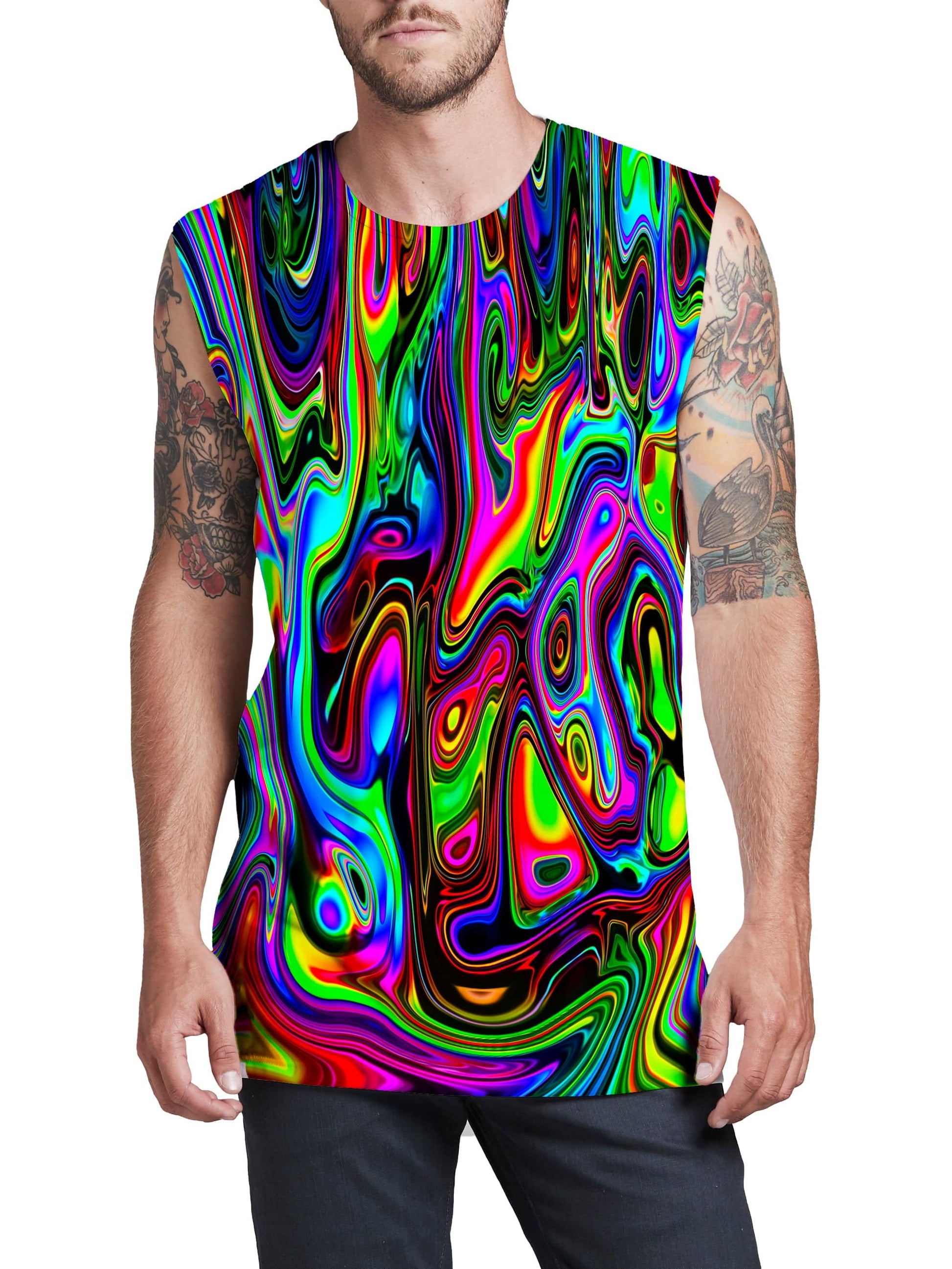 Acid Drop Men's Muscle Tank, Psychedelic Pourhouse, | iEDM