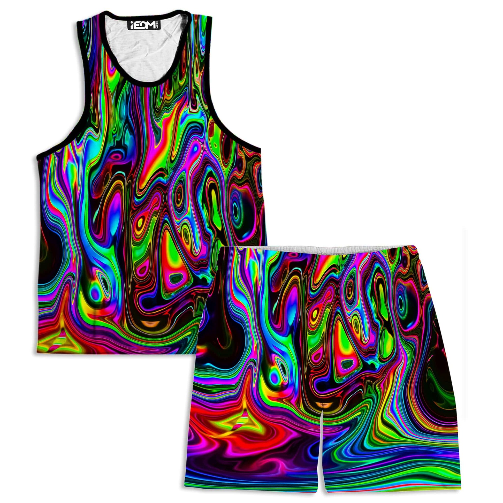 Acid Drop Tank and Shorts Combo, Psychedelic Pourhouse, | iEDM