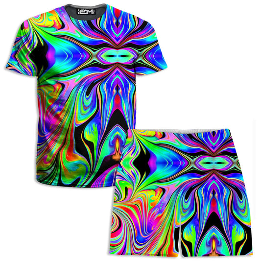 Macro Dose T-Shirt and Shorts Combo, Psychedelic Pourhouse, | iEDM