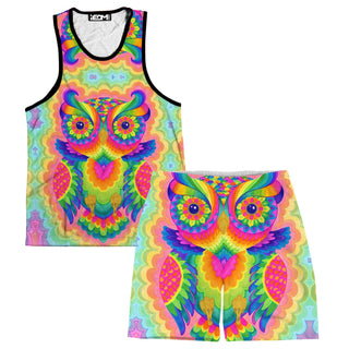 Rachel Rosenkoetter - Cosmic Owl Men's Tank and Shorts Combo