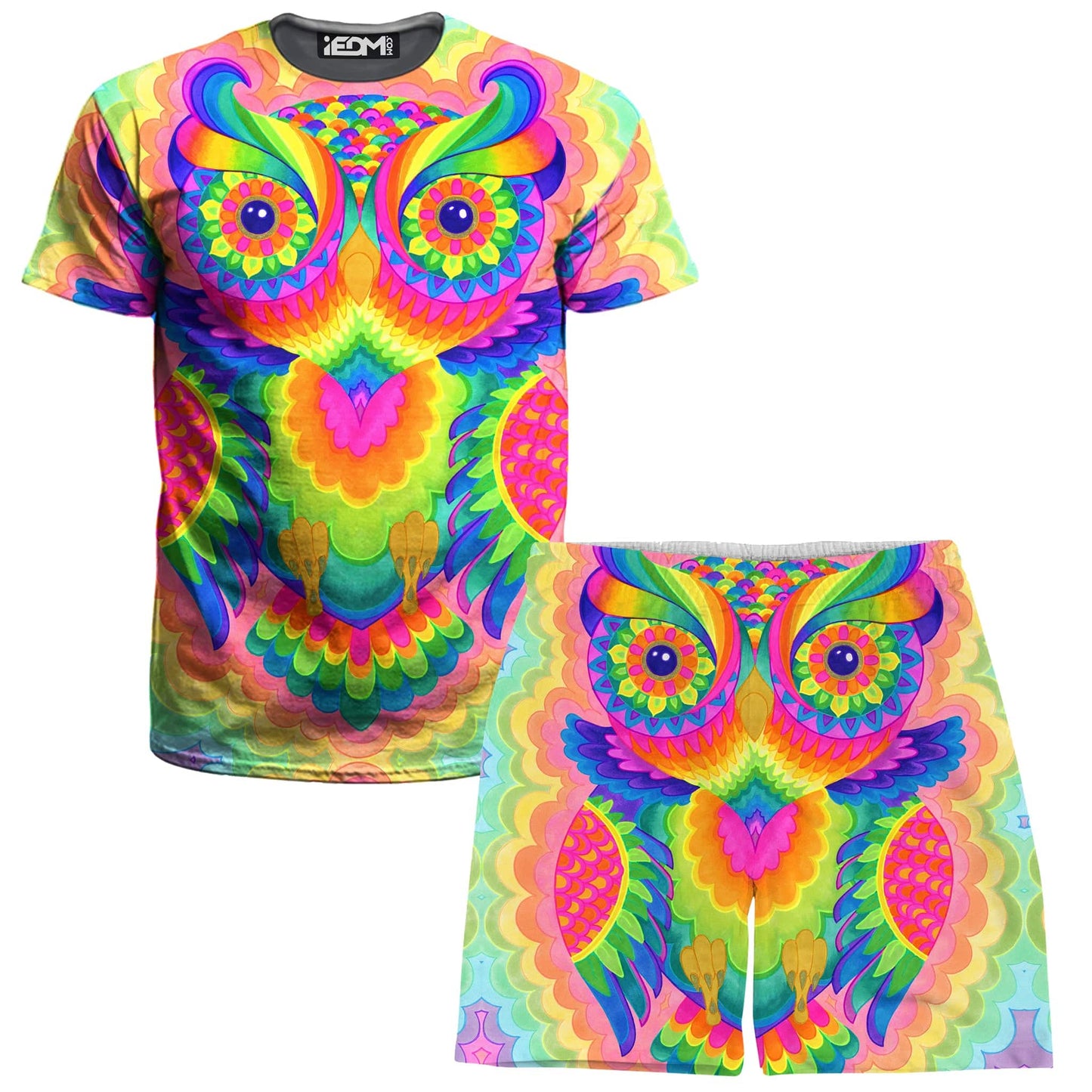 Cosmic Owl T-Shirt and Shorts Combo, Rachel Rosenkoetter, | iEDM