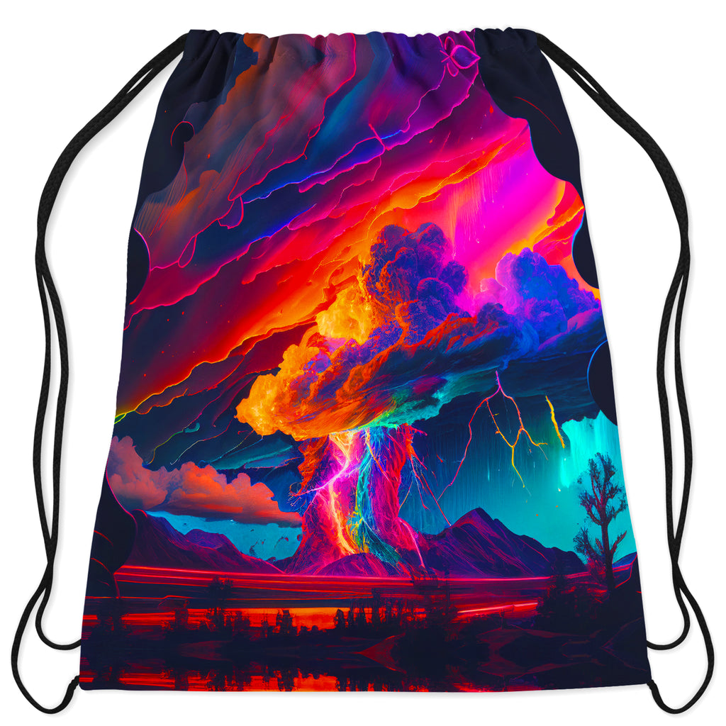 Rainbow Storm Drawstring Bag, iEDM, | iEDM