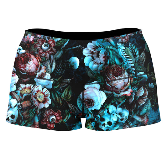 Eyes Of Darkness High-Waisted Women's Shorts, Riza Peker, | iEDM