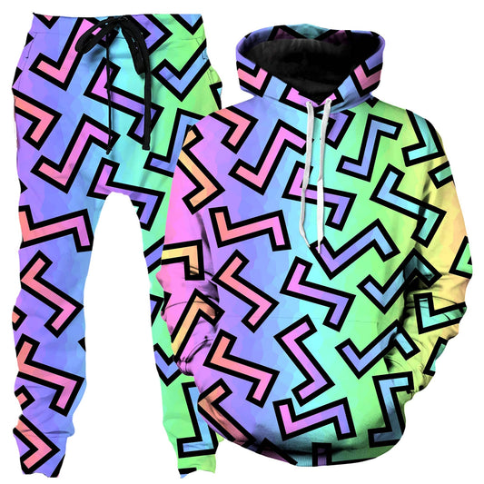 80s Rainbow Hoodie and Joggers Combo, Sartoris Art, | iEDM