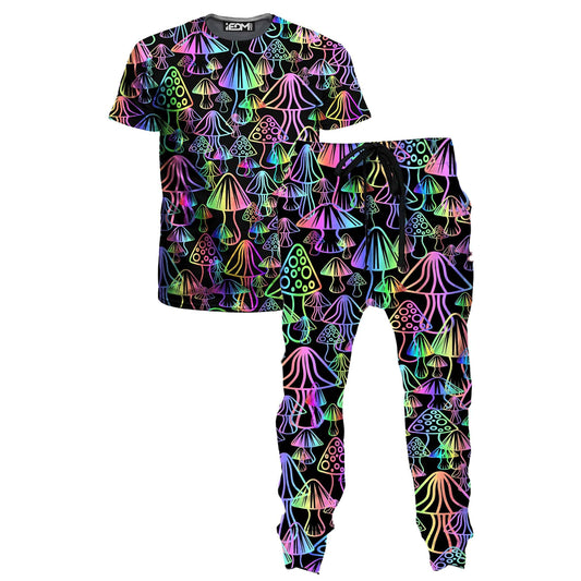 Magic Mushrooms T-Shirt and Joggers Combo, Sartoris Art, | iEDM
