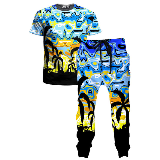 Tropical Night T-Shirt and Joggers Combo, Sartoris Art, | iEDM
