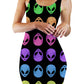 Alien Pattern Bodycon Mini Dress, Sartoris Art, | iEDM
