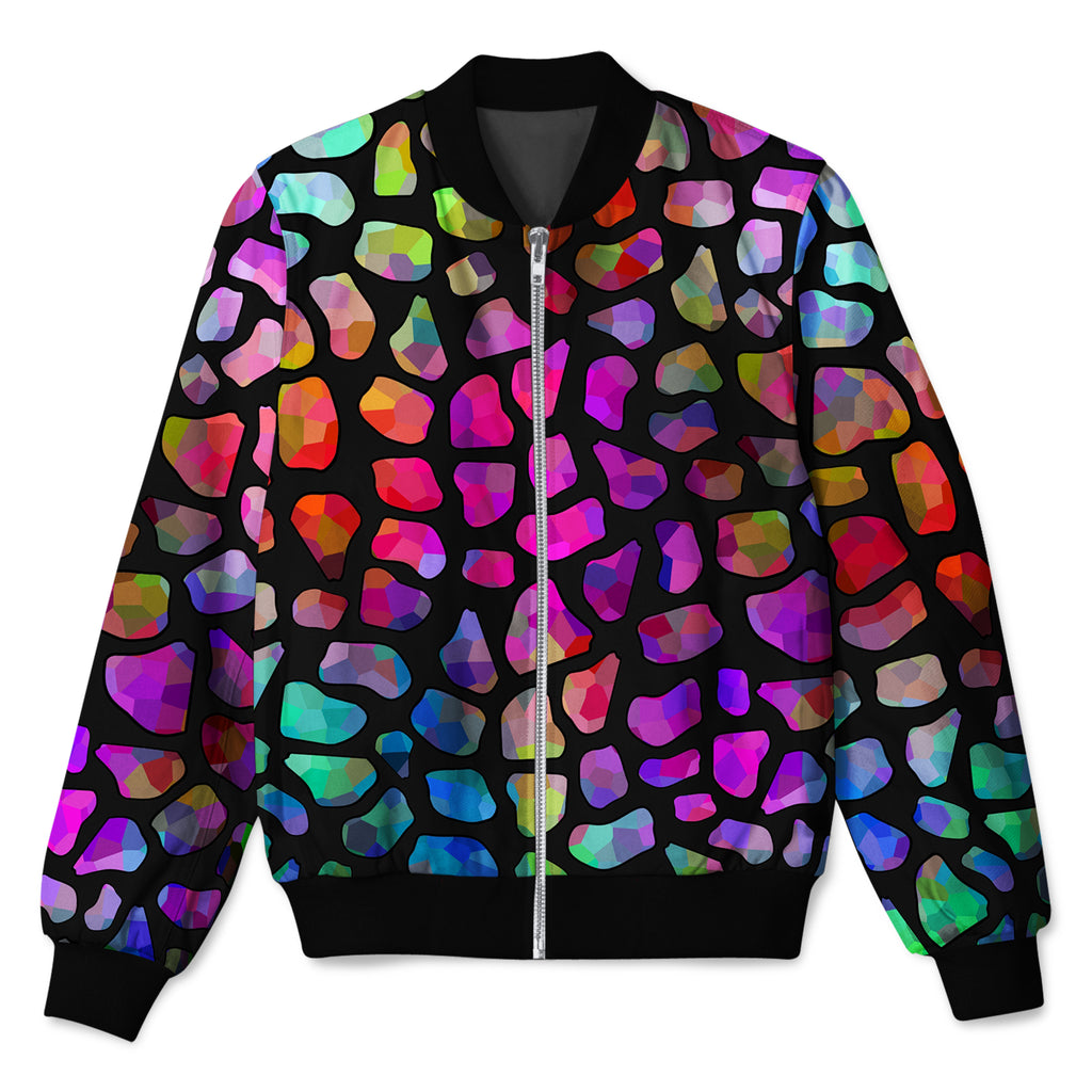 Jewel Giraffe Spots Bomber Jacket, Sartoris Art, | iEDM