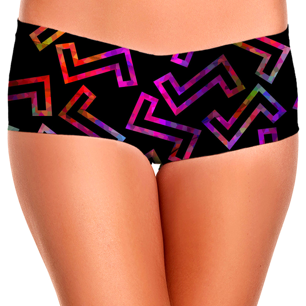 Sparkle Geometric Booty Shorts, Sartoris Art, | iEDM