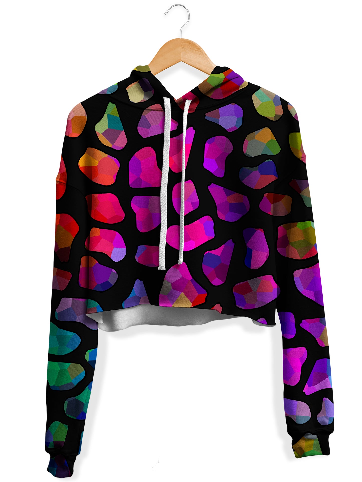 Jewel Giraffe Spots Crop Hoodie and Leggings Combo, Sartoris Art, | iEDM