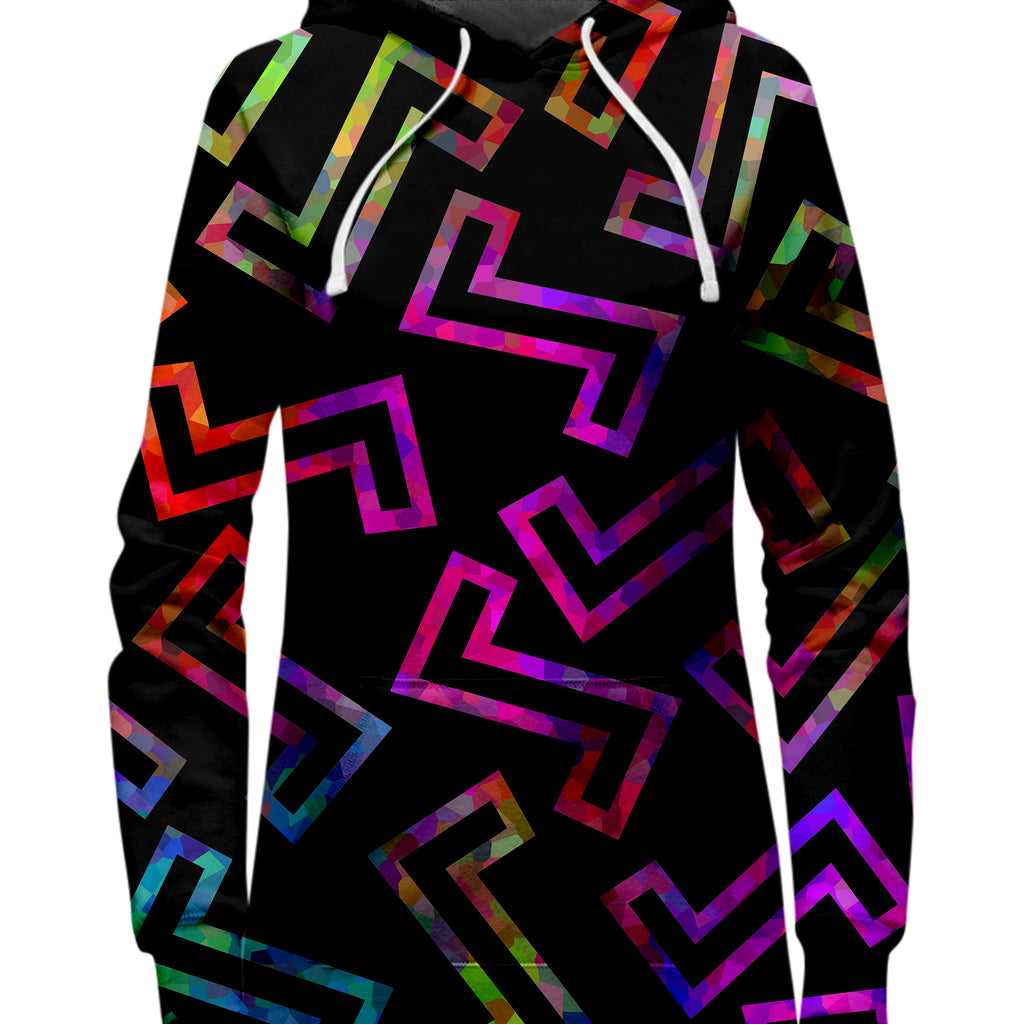 Sparkle Geometric Hoodie Dress and Leggings Combo, Sartoris Art, | iEDM