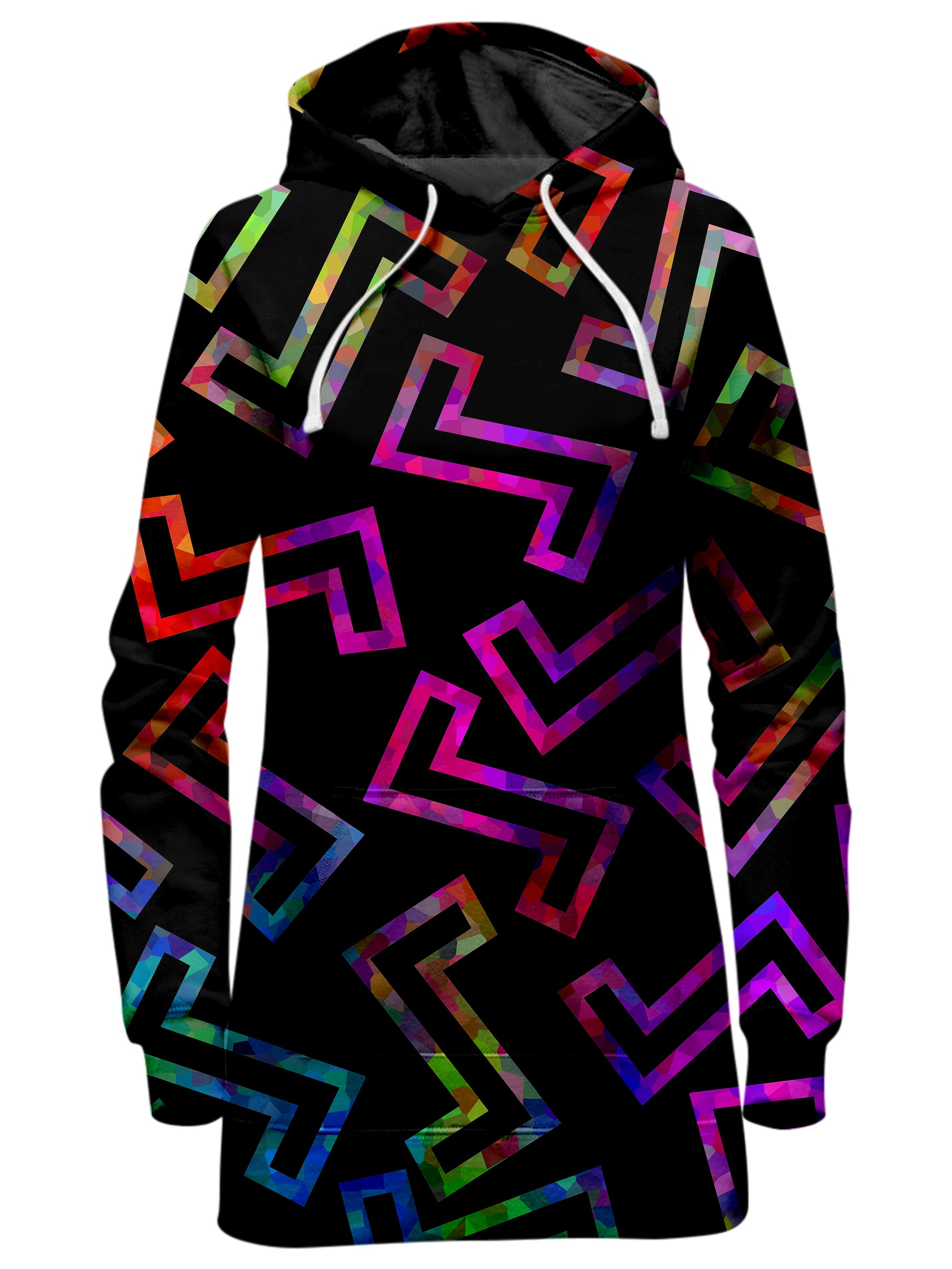 Sparkle Geometric Hoodie Dress and Leggings Combo, Sartoris Art, | iEDM
