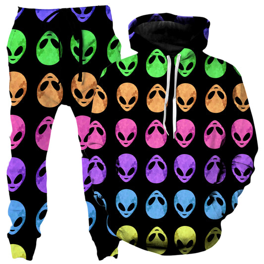 Alien Pattern Hoodie and Joggers Combo, Sartoris Art, | iEDM