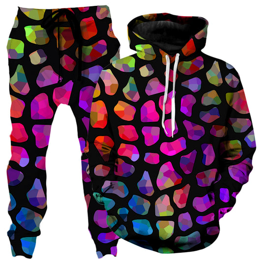 Jewel Giraffe Spots Hoodie and Joggers Combo, Sartoris Art, | iEDM