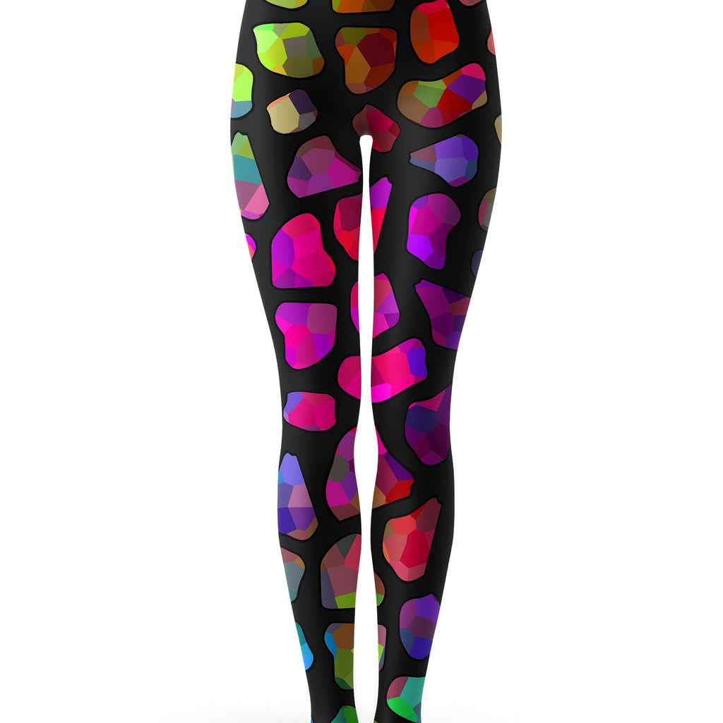 Jewel Giraffe Spots Crop Hoodie and Leggings Combo, Sartoris Art, | iEDM