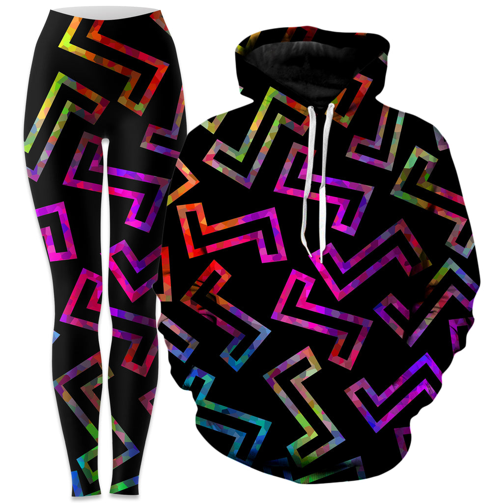 Sparkle Geometric Hoodie and Leggings Combo, Sartoris Art, | iEDM