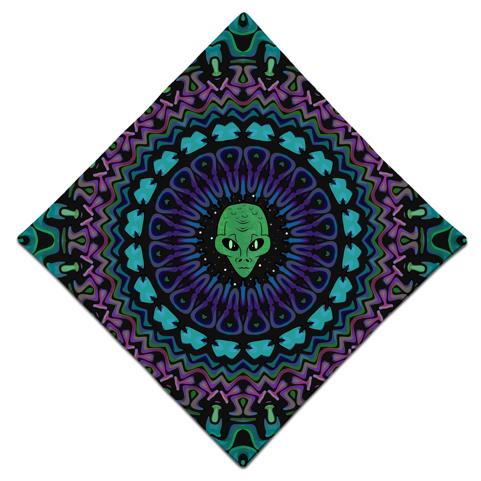 Alien Kaleidoscope Bandana, Sartoris Art, | iEDM