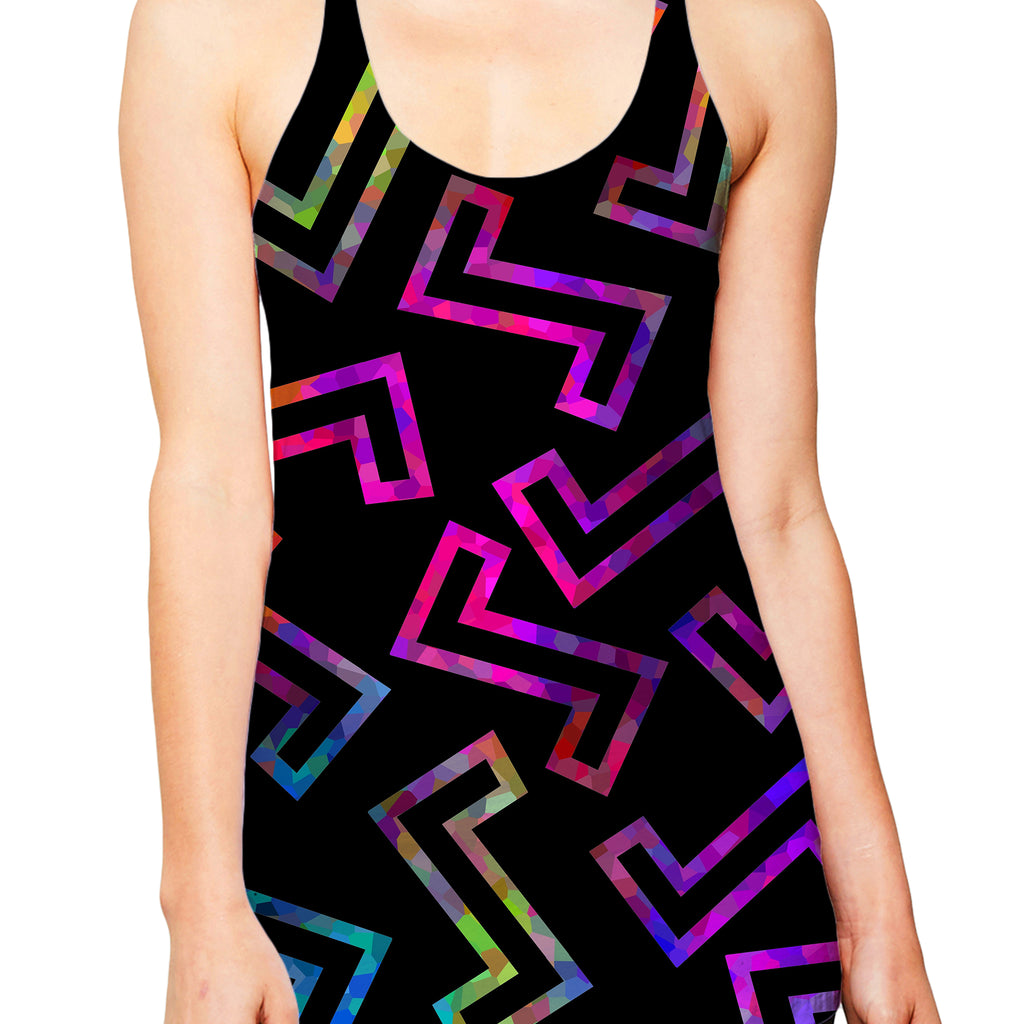 Sparkle Geometric Women's Tank and Leggings Combo, Sartoris Art, | iEDM