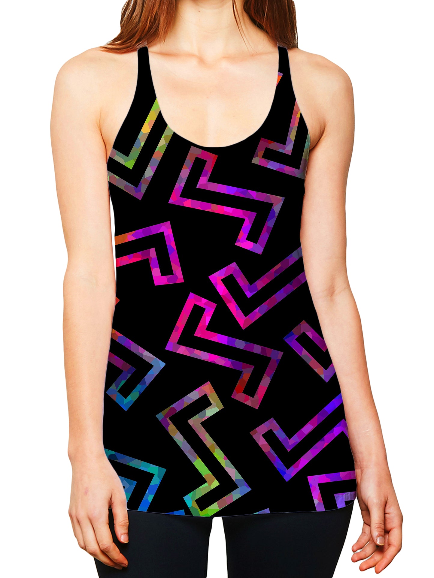 Sparkle Geometric Women's Tank and Leggings Combo, Sartoris Art, | iEDM